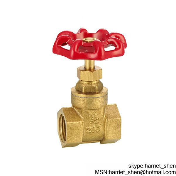 DN15 - DN100 screw nonrising stem wedge type Brass Bronze gate valve