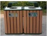 wood plstic composites waste bin