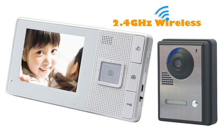 Home Security 2.4G Wireless Video Door Phone Intercom Doorbell Camera with 4&quot;LCD Monitor Wholesale &amp; Retails