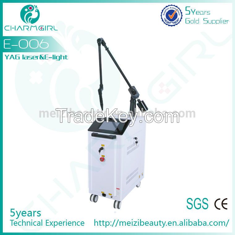 2014 Newest! High Power Q switch tattoo removal nd yag laser machine