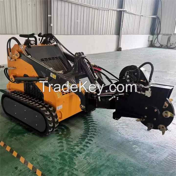 2022 first product small skid steer front end loader with bucket mini skid steer loader attachment skidsteer bagger mini