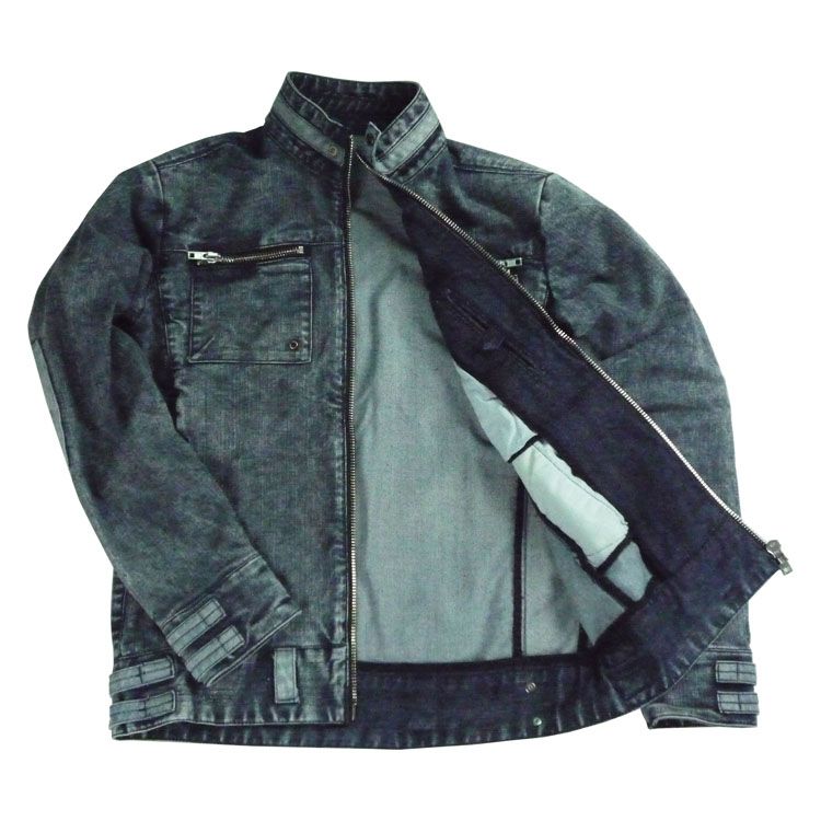 High quality OEM men's denim jacket with good effect washed