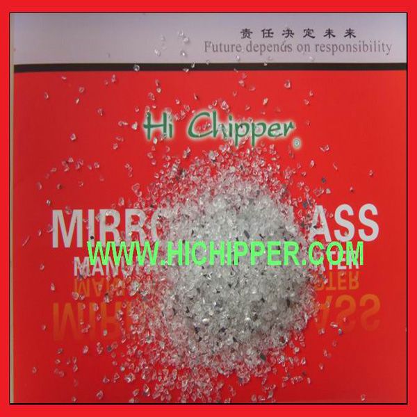 Crushed  decorative clear Glass Mirror granule for terrazzo 