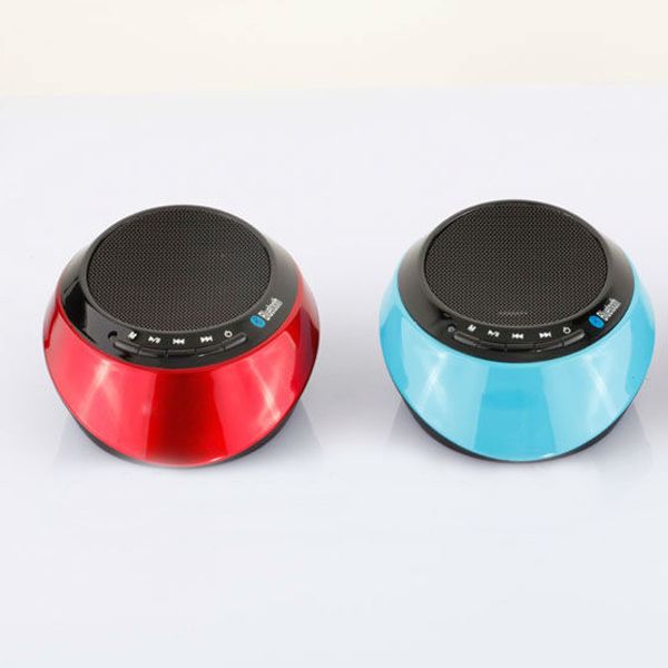 Red UV Painting Metal Super Bass Stereo Audio UFO Bluetooth Speaker 