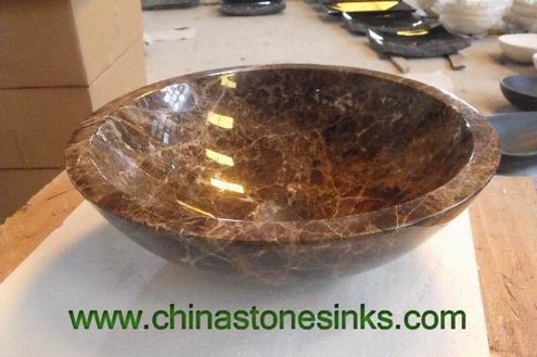  Dark Emperador Marble Sink