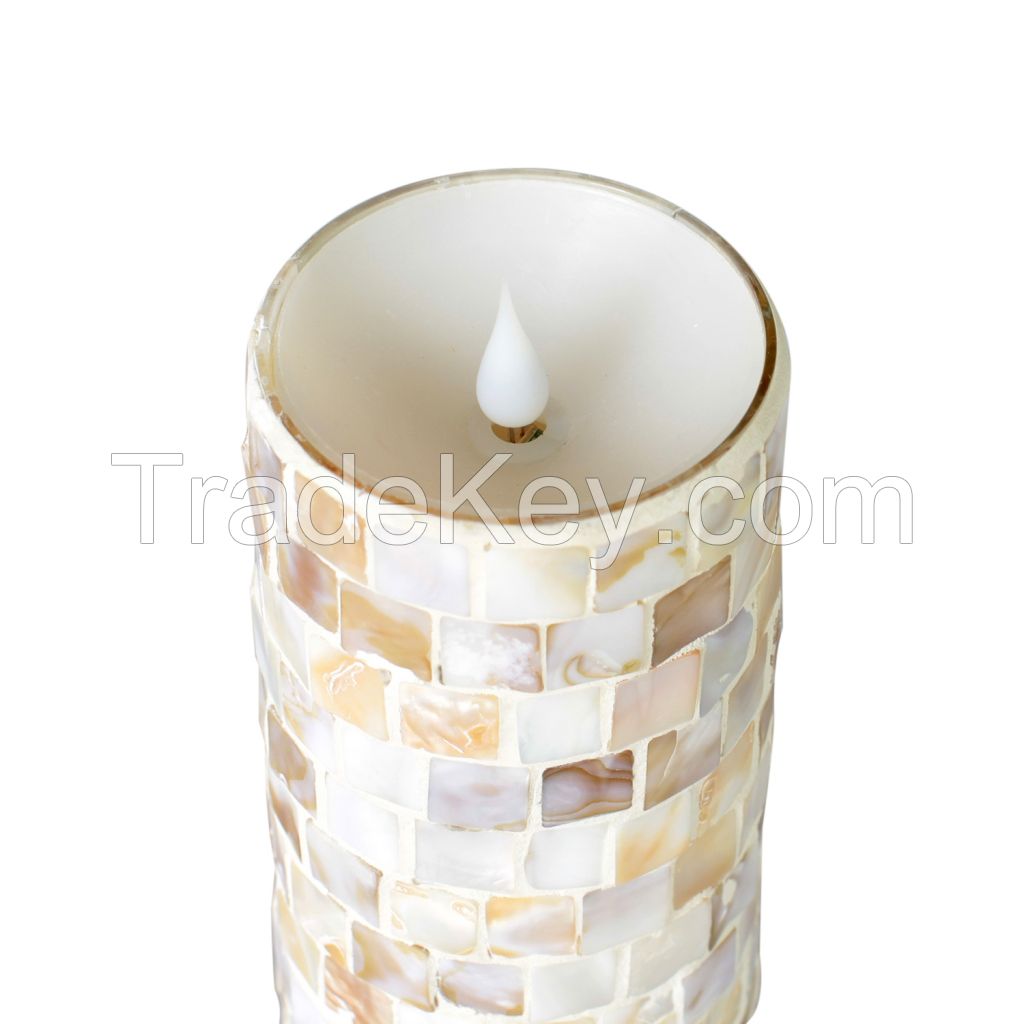 LED Pillar Candle (Real Wax)