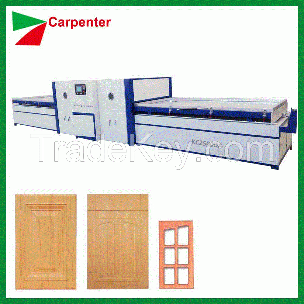 PVC skin MDF door coating Vacuum membrane press machine