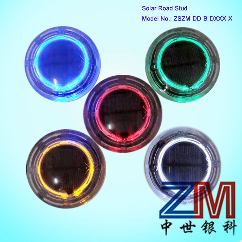 Round Glass Solar Underground Road Stud