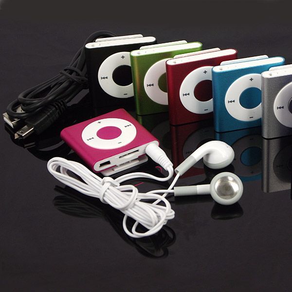 Mini Clip On MP3 Music Media Player Support 2GB 4GB 8GB Micro SD TF 6th