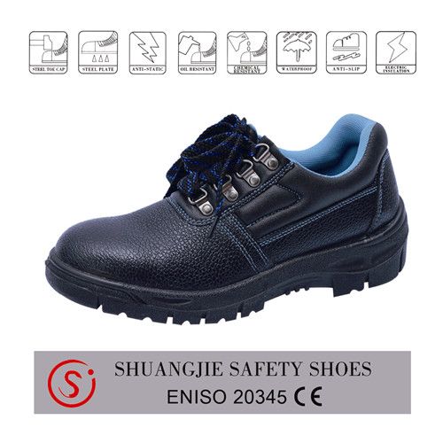 leather steel toe cap steel plate safety shoes, safety work shoes, NO.8032