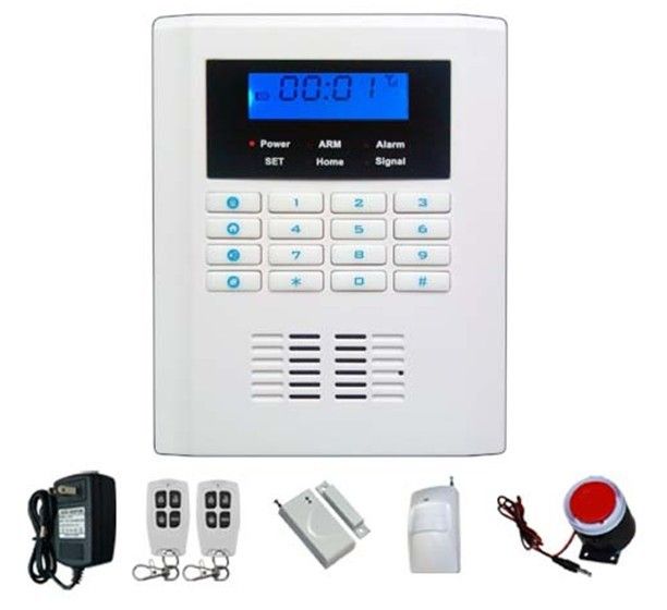 GSM-9100 Dual Network GSM & PSTN Security Alarm System 101 Zones Voice Intercom LCD Display