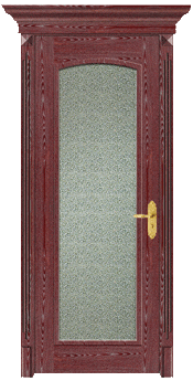 solid interior wood door with glass