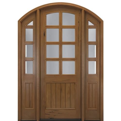 arched half glass interior wood doors design