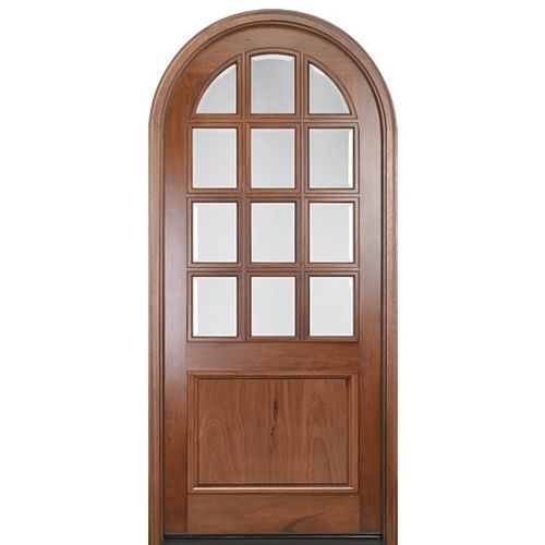 arched half glass interior wood doors design