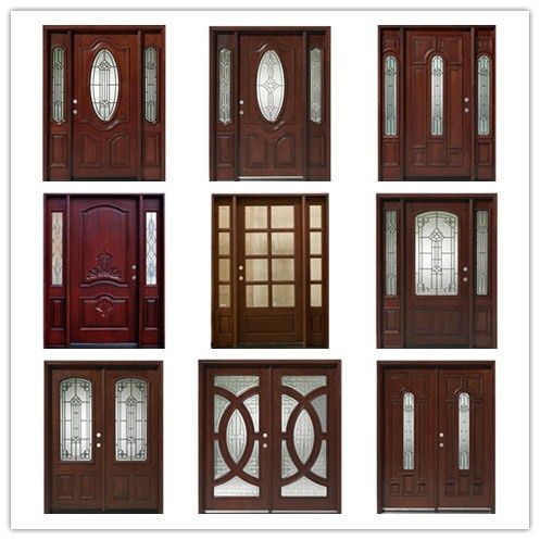 solid wooden door  with perfect handle