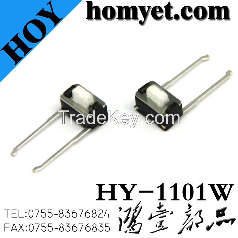 Tact Switch (HY-1101W) with Long Feet 2 pins micro push button switch