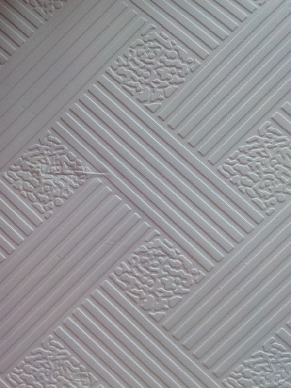 PVC laminated gypsum ceiling tiles