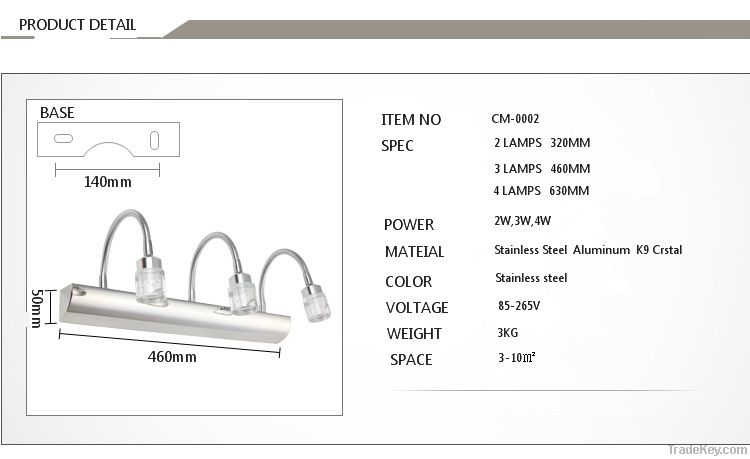 led wall lamp/ led mirror light