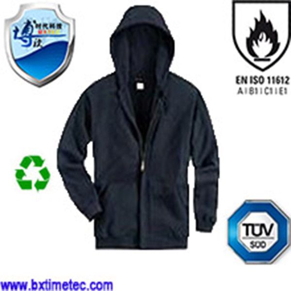 Flame Resistant Polar Fleece Jacket with Hood