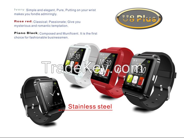 New U8 plus bluetooth smart watch compatible with both Android system and IOS system