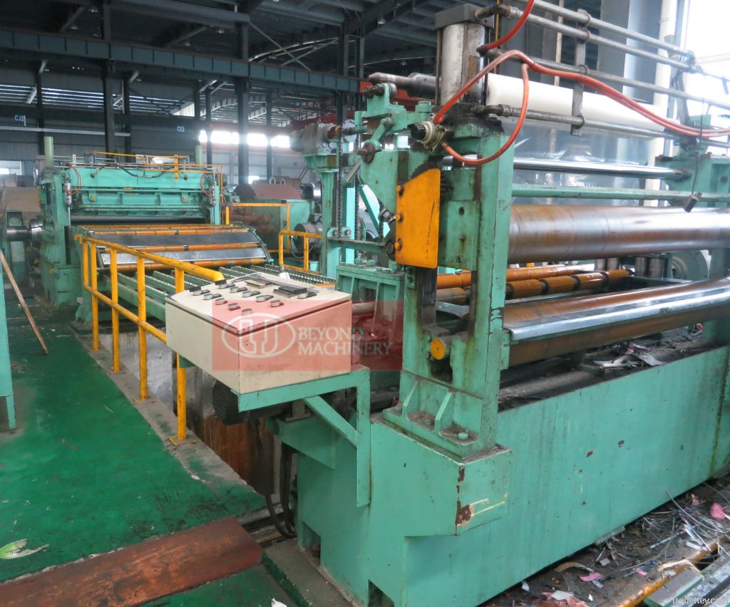 steel sheet slitting and rewinding machine