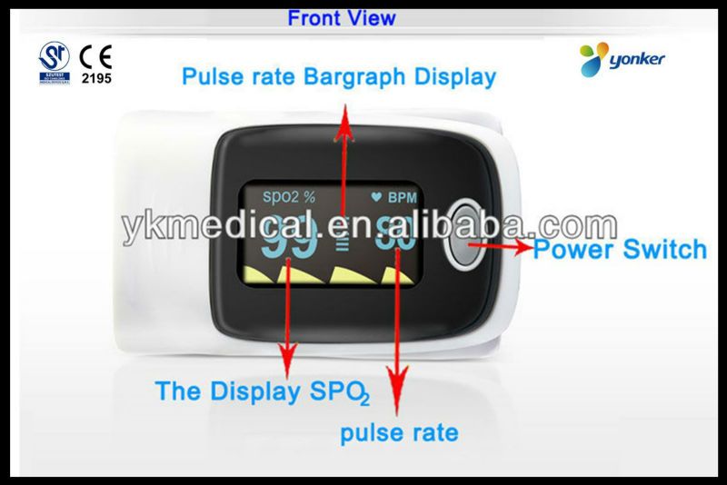 Fingertip pulse oximeter,accurate SpO2 sensor  