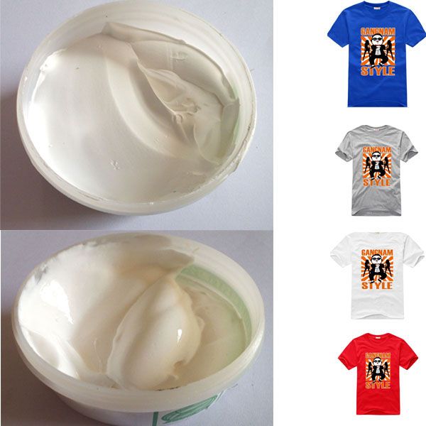 high elastic soft handfeel white rubber paste for screen printing