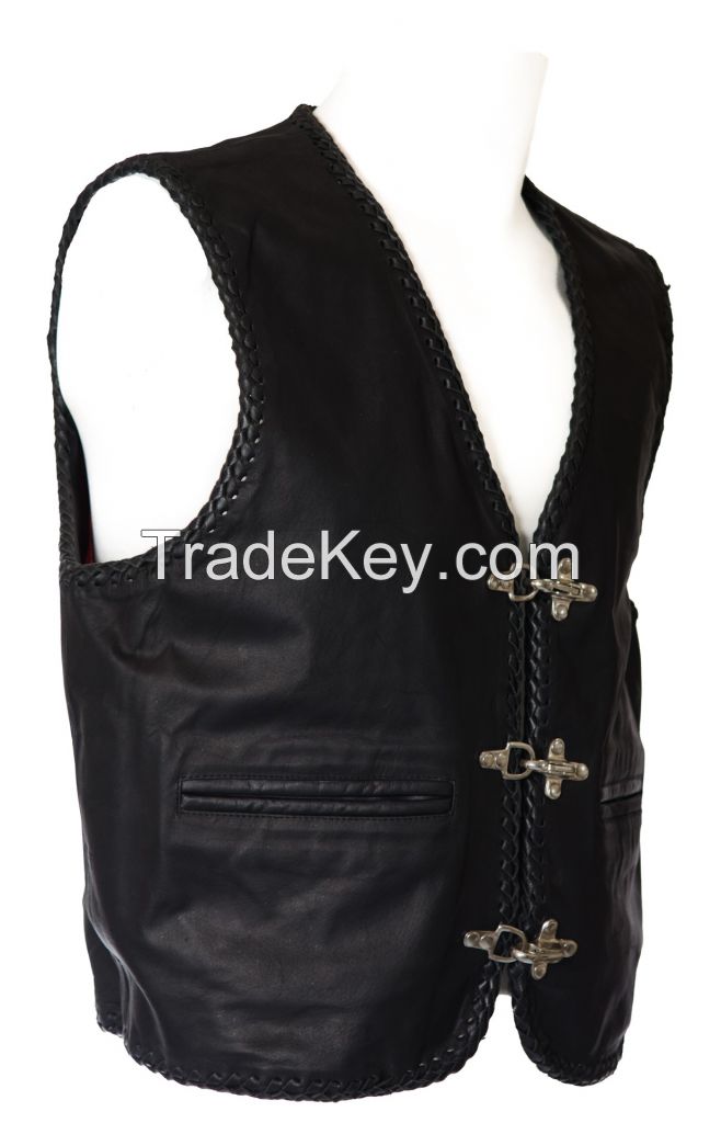 Leather waistcoat