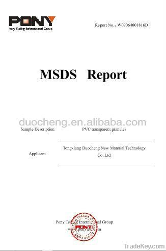 virgin PVC plastic material with factury price