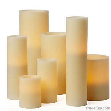 timer flameless led wax candle