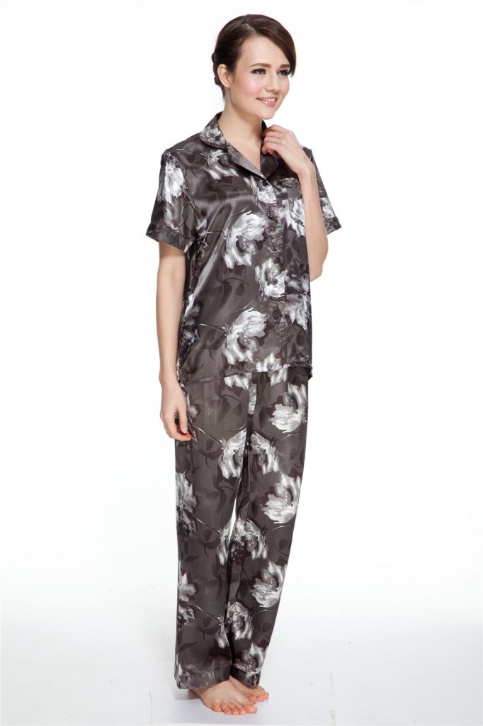 Women's Floral Cotton Pajama Nightgown