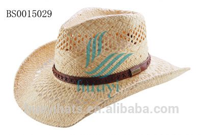 Cheap Wholesale Raffia Straw Cowboy Hat