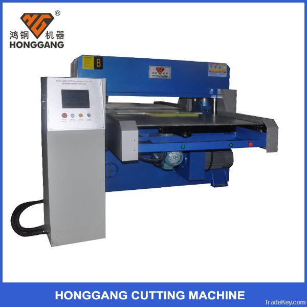 leather autofeeder hydraulic cutting machine