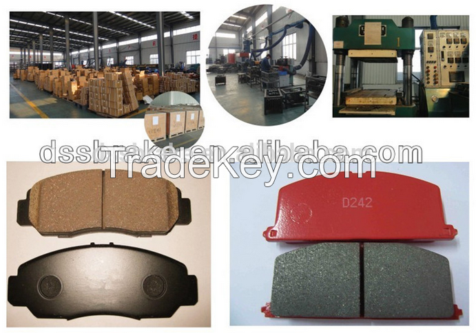 car part semi-metallic brake pad with good quality