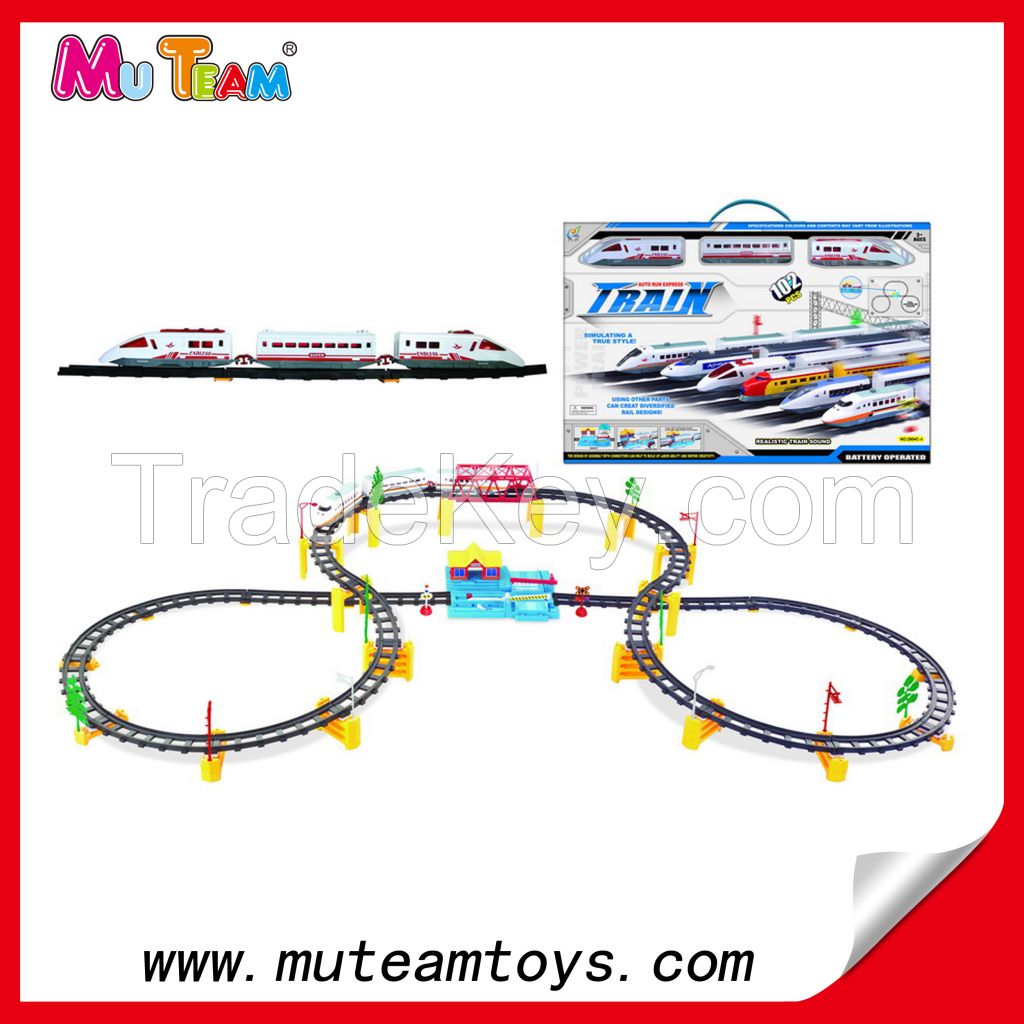 Express Train set toys, Railcar set toys, railway car set toys, Speed track car, puzzle track