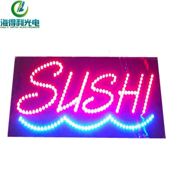 hidly new made sushi acrylic indoor use led signs 