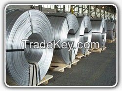 Extrusion aluminum wire rod for electrical wire and cable, different tube 1050, 1100, 3003, 3104 , 5052etc.