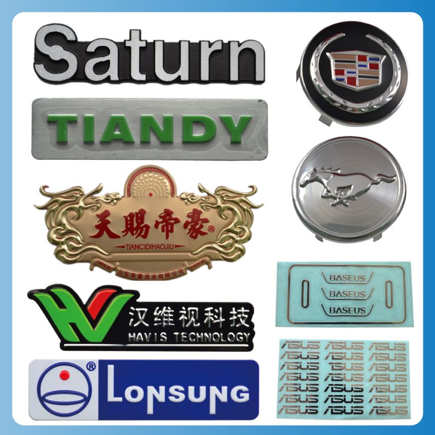 metal label metal badge metal nameplate