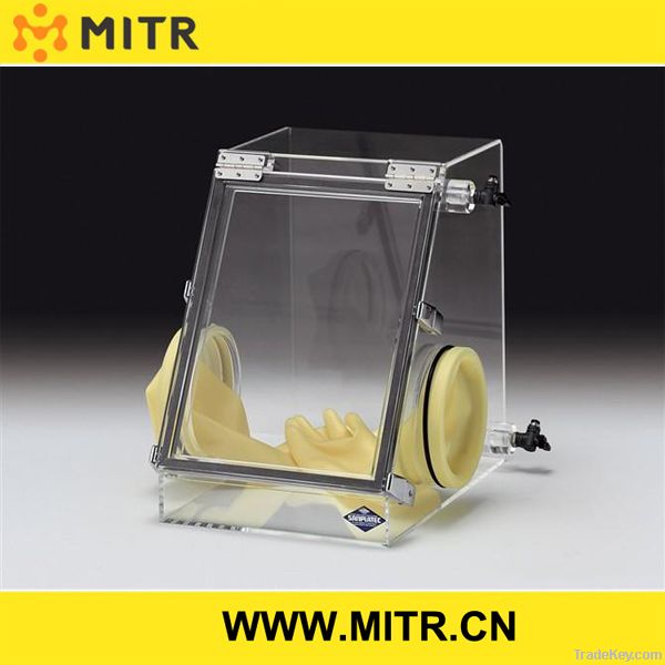 Glove box with organic glass, acrylic glove box