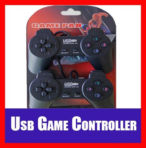 2x (Two pieces) USB PC Computer Laptop Set Vibration Gamepad Controller Gaming Pad Joystick