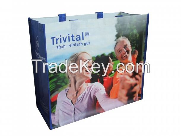 reusable RPET shopping bag, recycled PET bag, RPET lamination bag