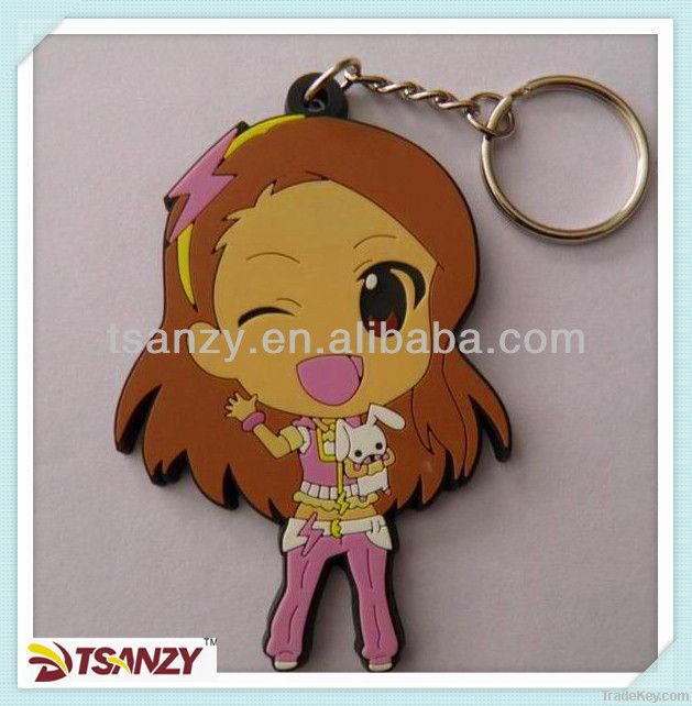 cartoon keychain, customized keychain, pvc key chain