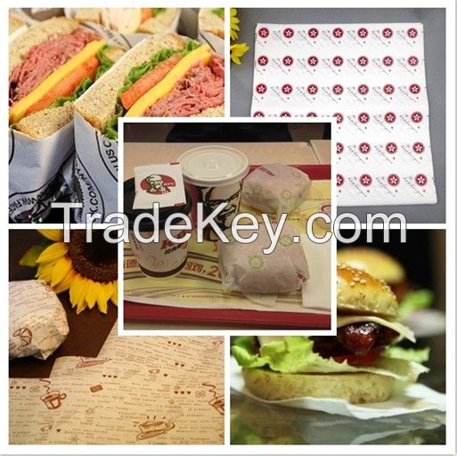 Food grade printed hamburger paper