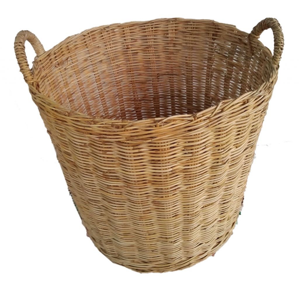 Basket BAMBOO RATTAN WOOD WOODEN fashionable design handles/ Natural home storage oranization Wood Bamboo handmade Basket