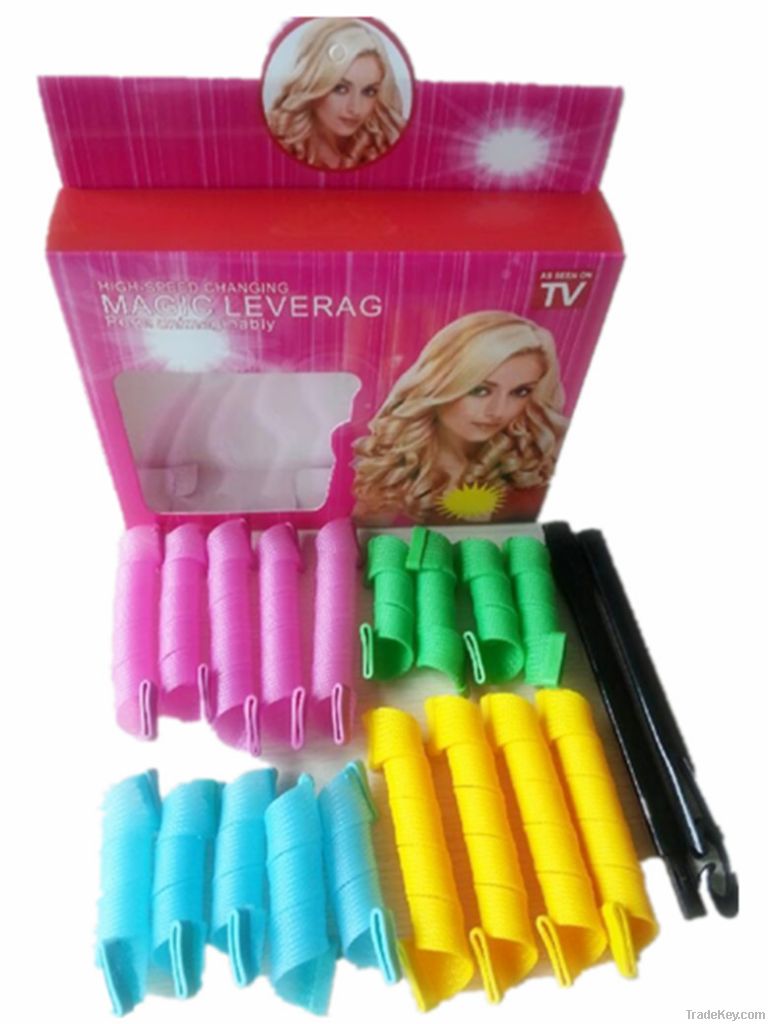 Fashion New cheap 18P Magic Leverag Circle Hair Styling Roller Curler