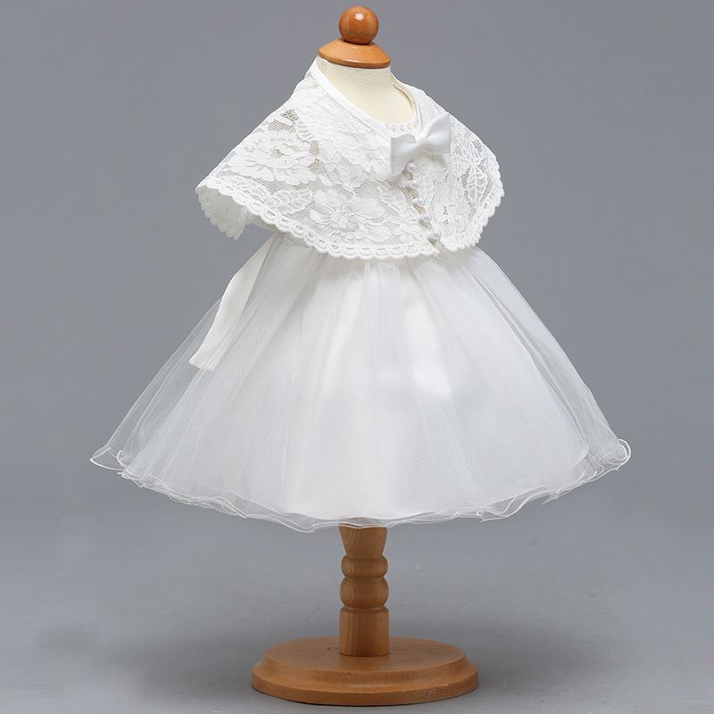 Wholesale Infant Baby Garment Baby Girl Princess Smocked Dresses With Shawl