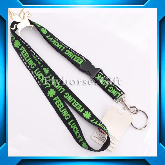 2014 promotional cheap fashion polyester lanyard 