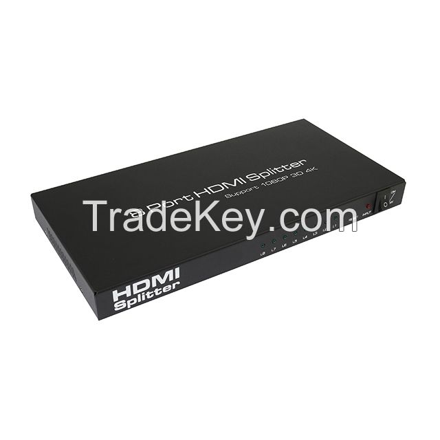 HDMI Splitter 1x8 4k*2k HDCP 3D support 