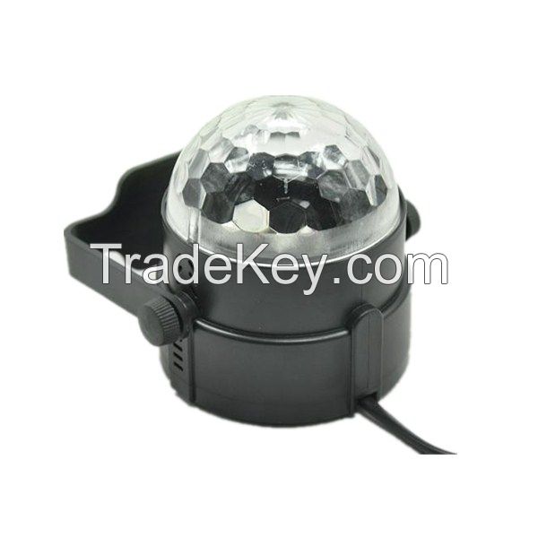 LXG121A  3*1W RGB Auto Sound Indoor Magic LED Crystal Ball Light