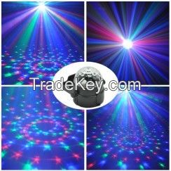 LXG121A  3*1W RGB Auto Sound Indoor Magic LED Crystal Ball Light